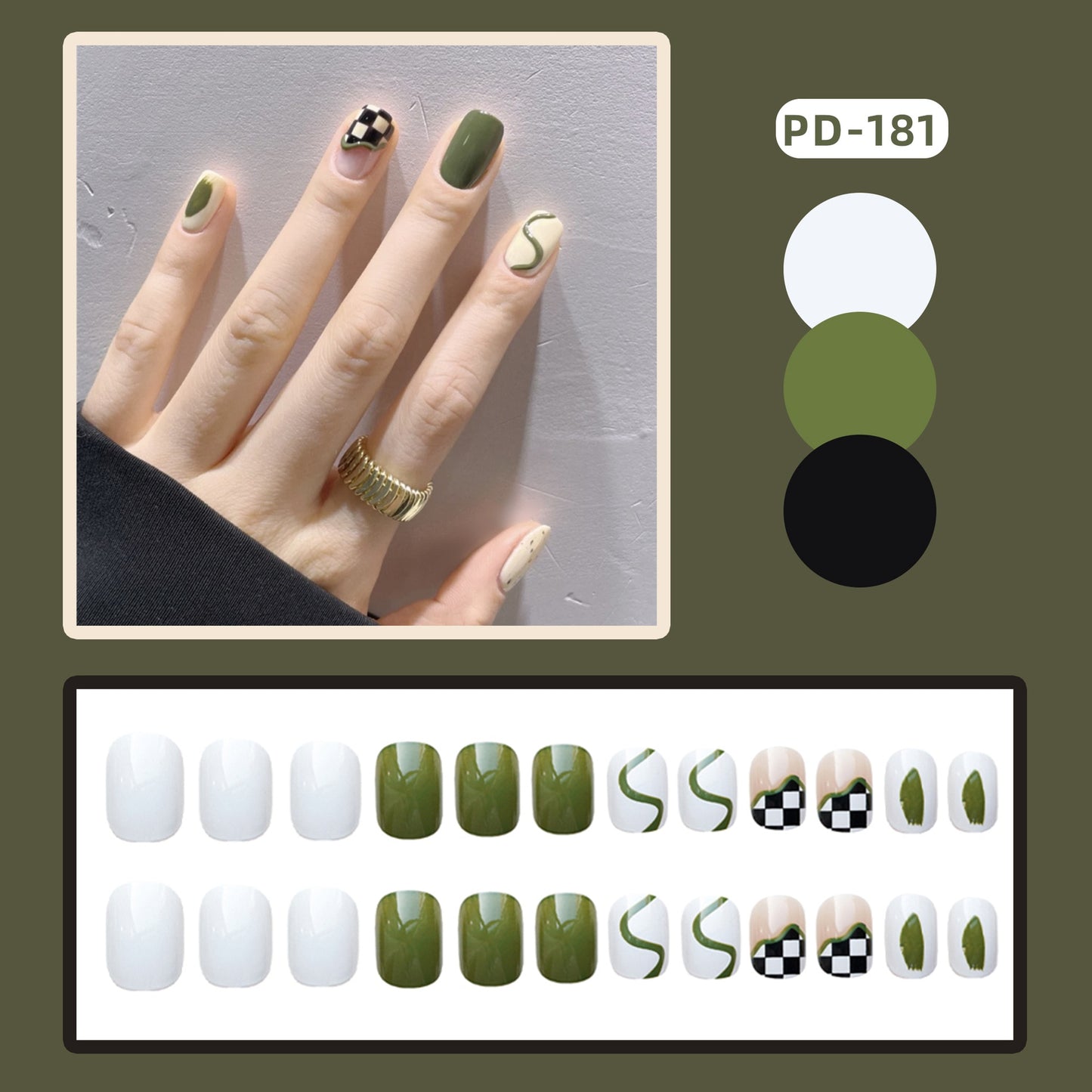 Cute Childlike Press on Nail Art - Orchid Unique