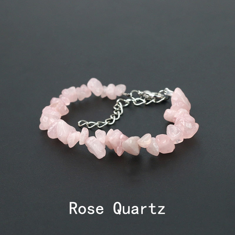 Irregular Energy Stone Bracelet - Orchid Unique