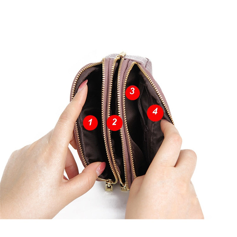 Genuine Leather Wallet - Orchid Unique