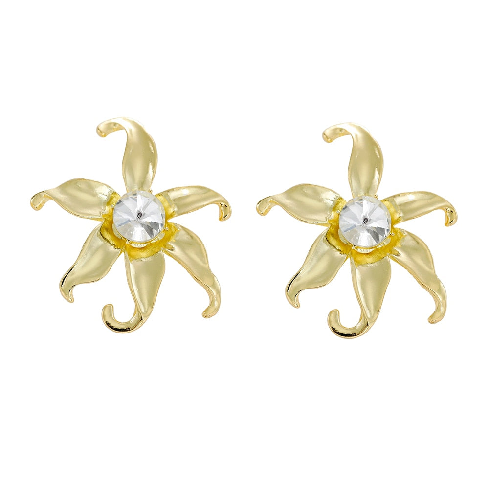 Trendy Attractive Big Earrings - Orchid Unique
