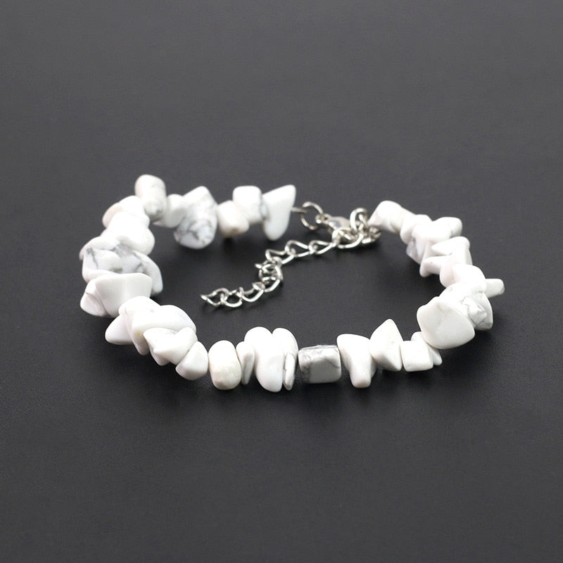Irregular Energy Stone Bracelet - Orchid Unique