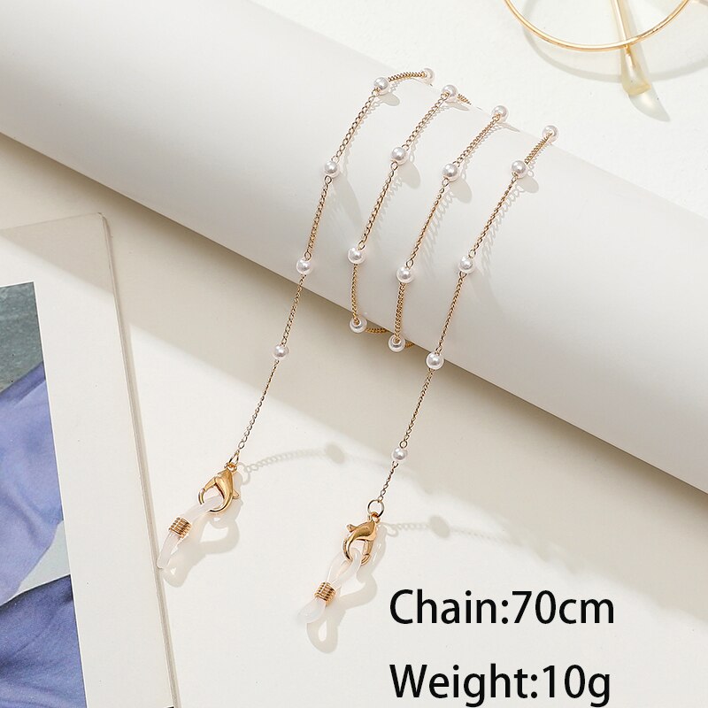 Colorful Crystal Beaded Sunglasses Chains - Orchid Unique