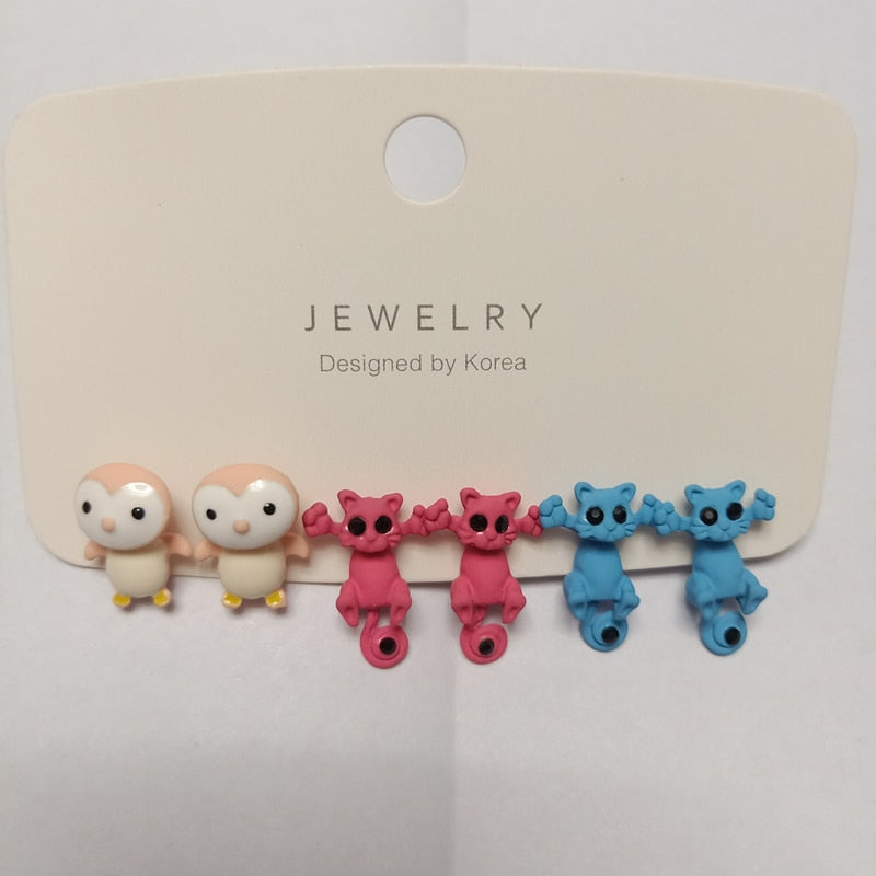 Cute Animal Creative Handmade Earrings - Orchid Unique