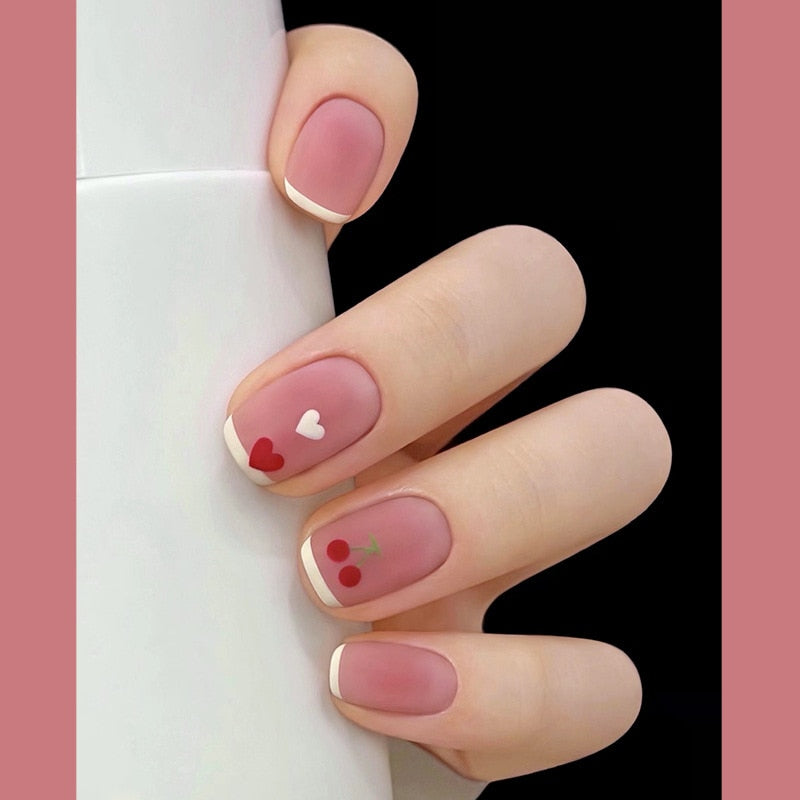 Sweet Short Round/Square Head False Nail Art - Orchid Unique