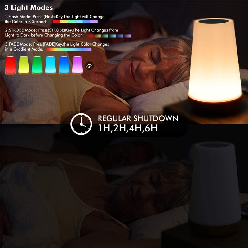 Table Sensor Control Colorful Lamp - Orchid Unique