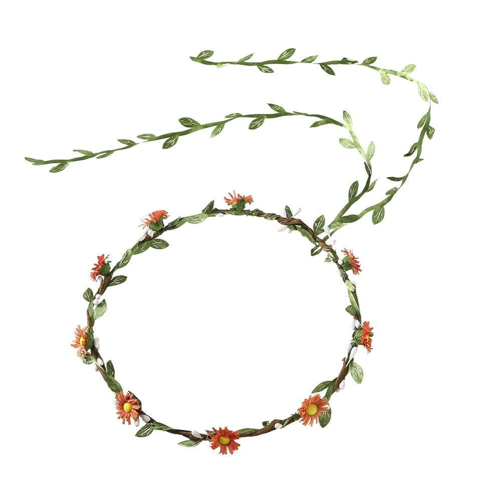 Molans Spring Bohemian Flower Crowns - Orchid Unique