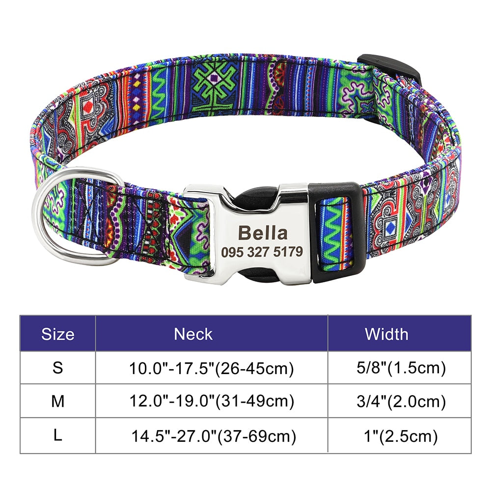 Personalized Dog Accessories Collar - Orchid Unique