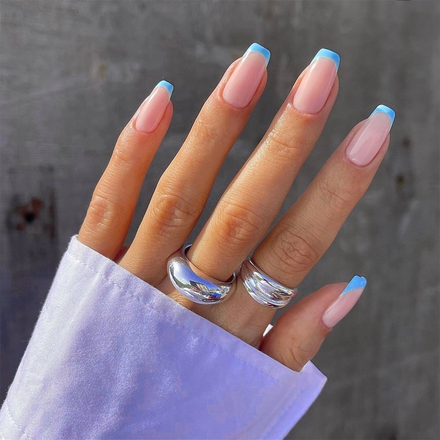 Charming Detachable Finished Fingernails - Orchid Unique