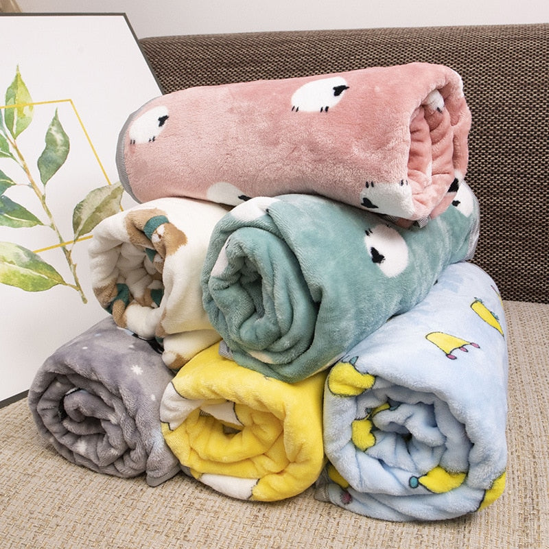 Soft flannel dogs and cats blanket - Orchid Unique