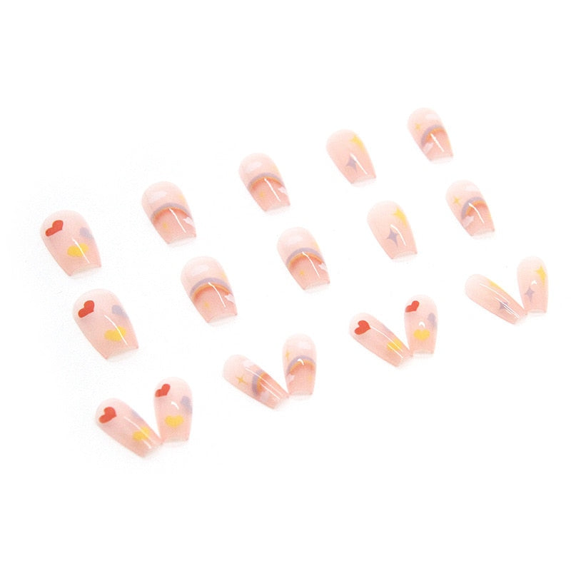 Cute Childlike Press on Nail Art - Orchid Unique