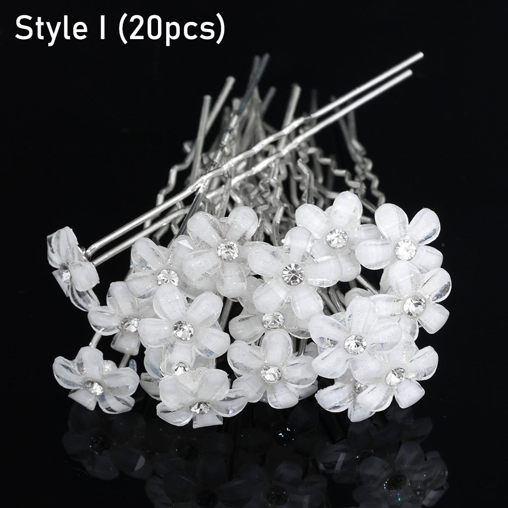 Elegant Crystal Wedding Hair Combs - Orchid Unique
