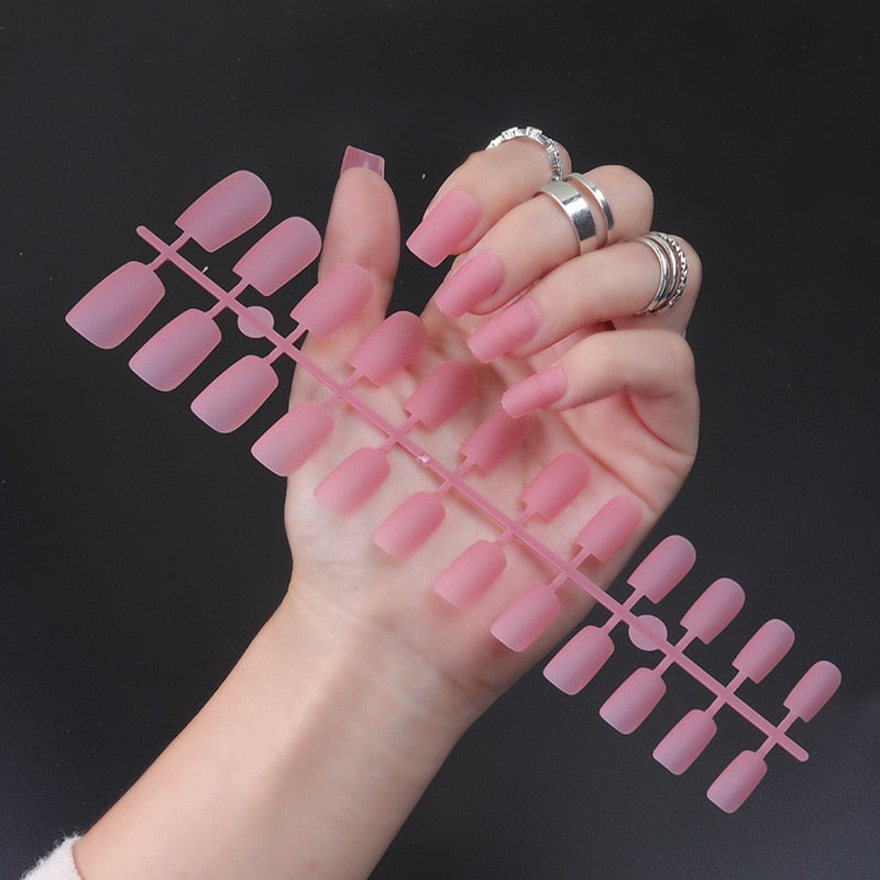 Matte False Nails Glue Square Head - Orchid Unique