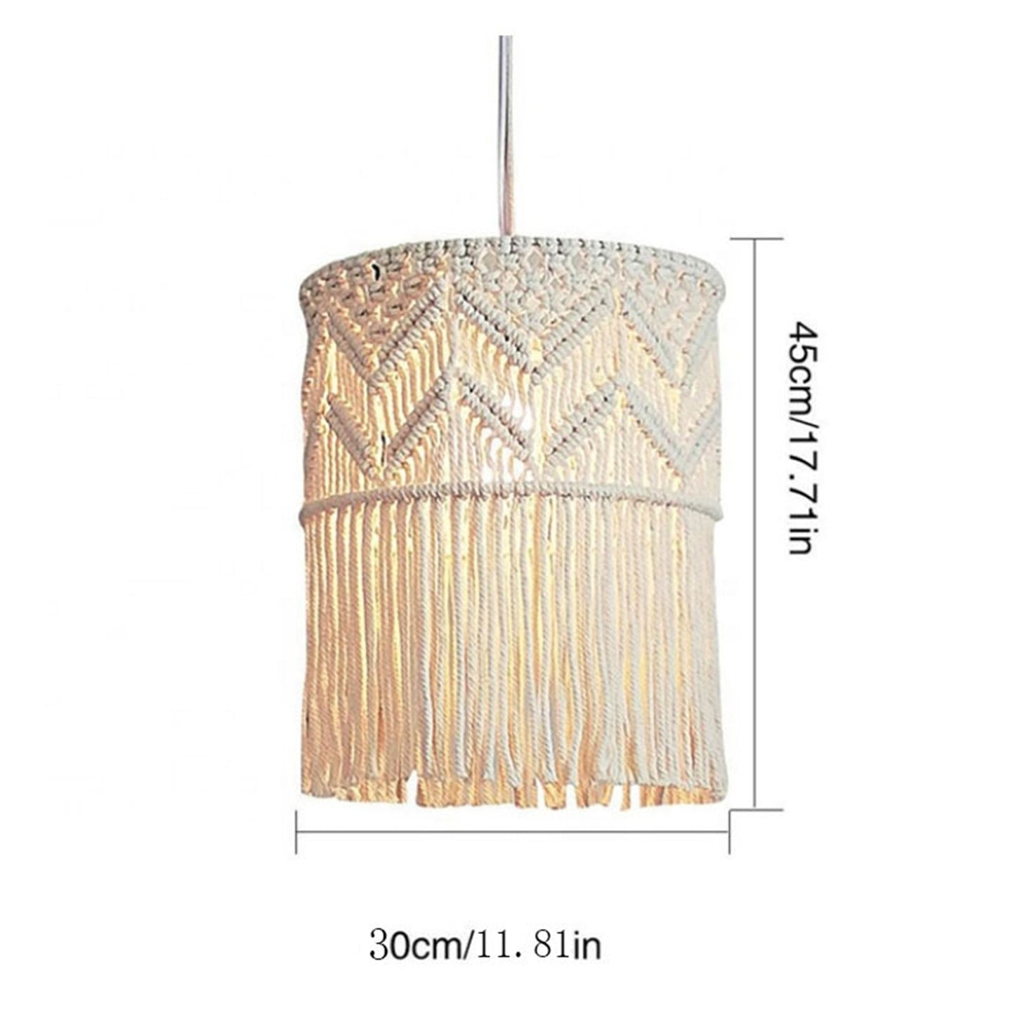 Nordic Macrame Woven Tapestry Lampshade - Orchid Unique