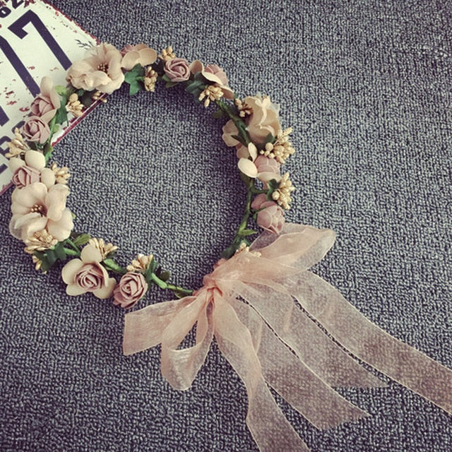 Spring Bohemian Pearl Crowns - Orchid Unique