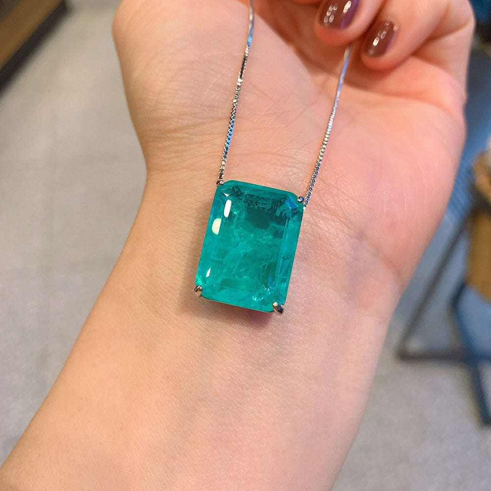 Vintage Emerald Earrings Pendant Necklace - Orchid Unique