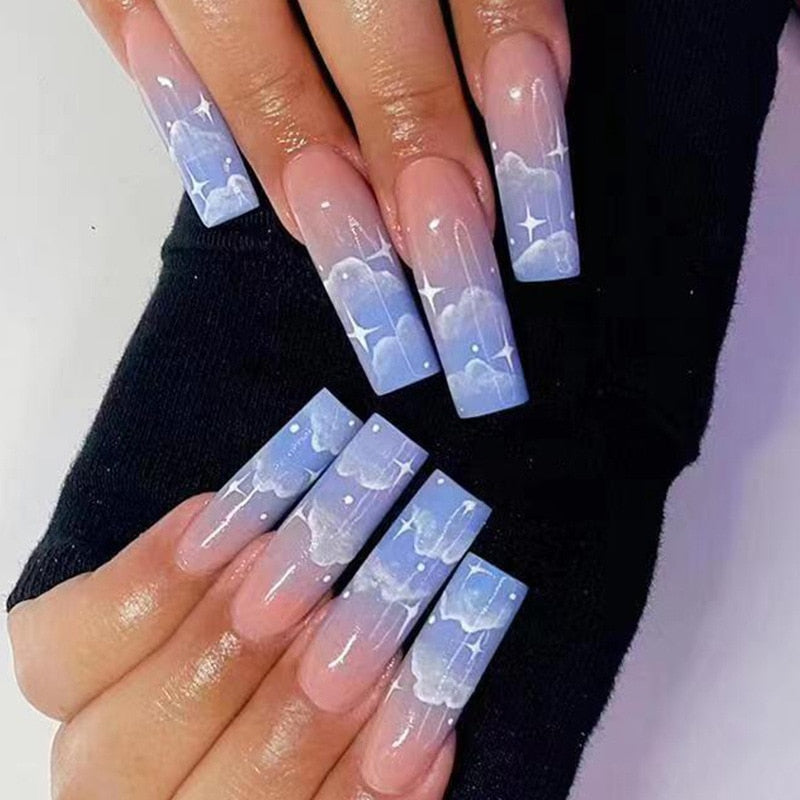 Manicure Wearable False Nails Art Decoration - Orchid Unique