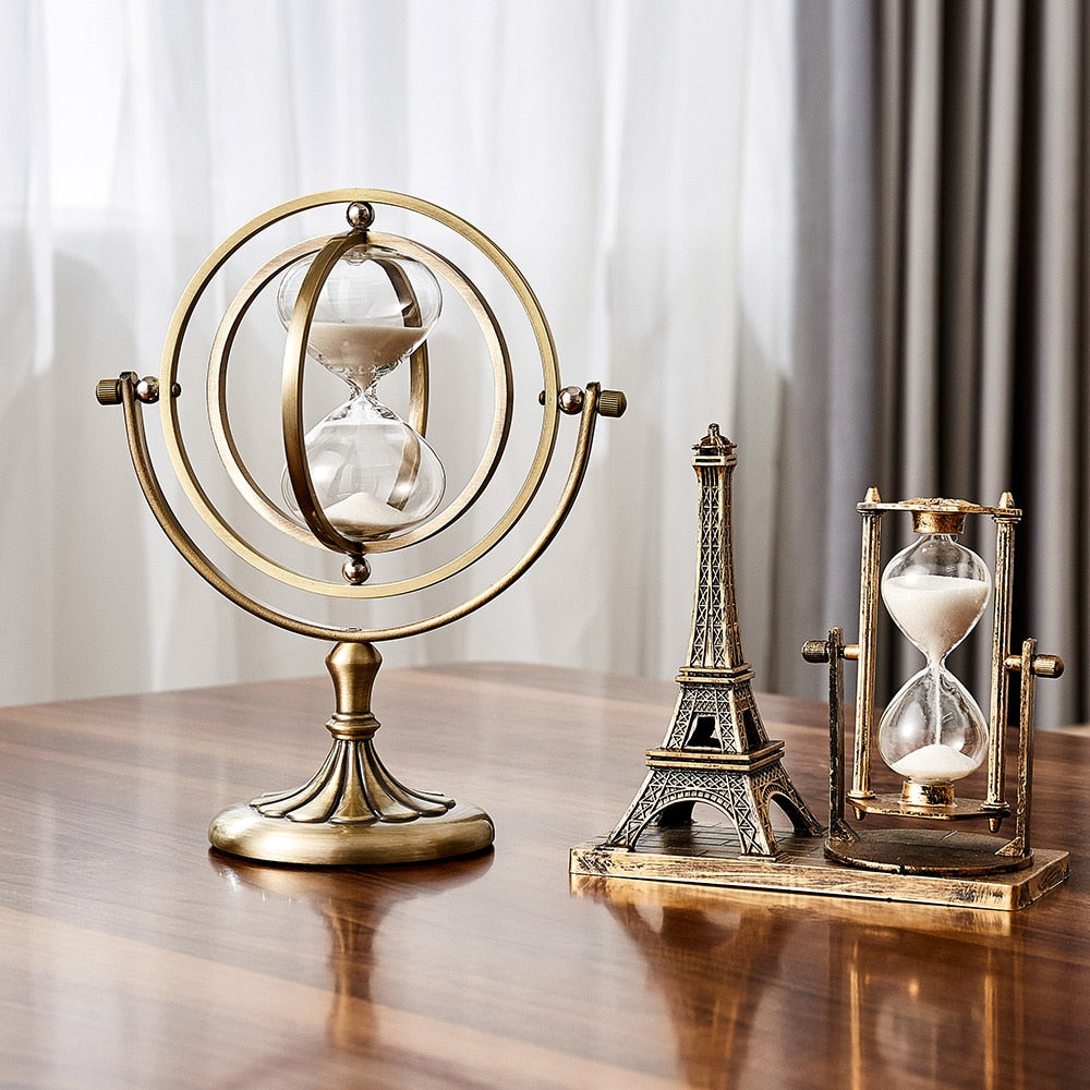 Nordic Creative Retro Metal Hourglass Timer - Orchid Unique