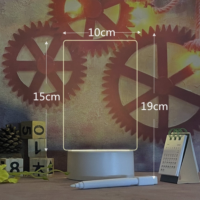 USB Led Night Light Message Board - Orchid Unique