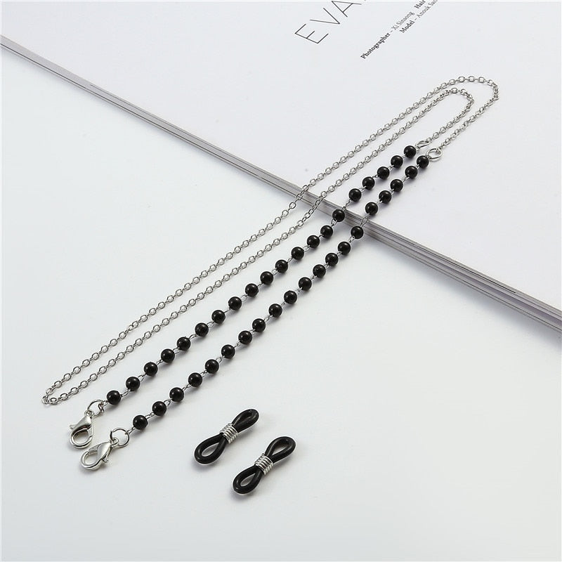 Pearl Beaded Trendy Eyeglasses Chains - Orchid Unique