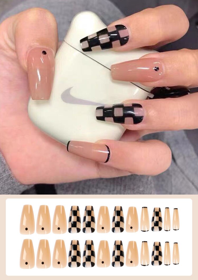 Jelly Press on Fake Nails - Orchid Unique