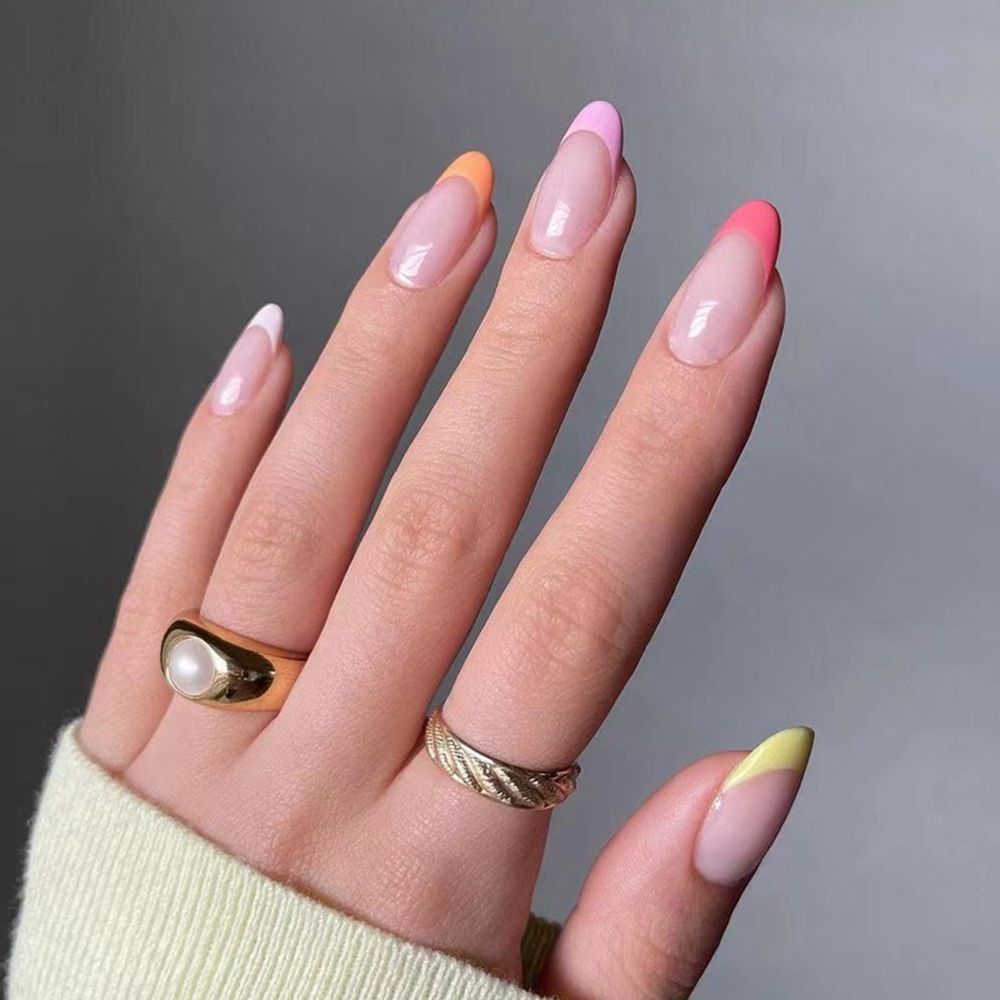 Cloud Pattern Design False Nails - Orchid Unique
