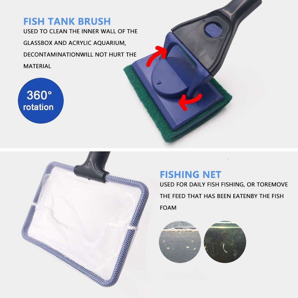 Aquarium Cleaning Tool Set - Orchid Unique