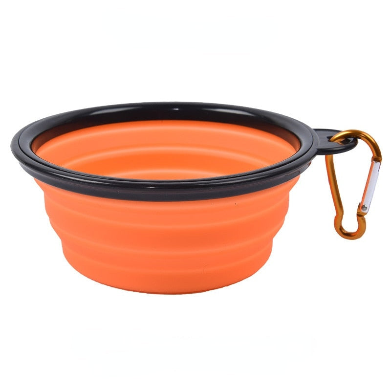 Collapsible Pet Folding Silicone Bowl - Orchid Unique
