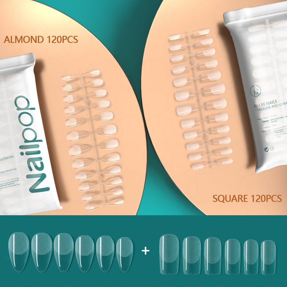 Press on False Nails - Orchid Unique