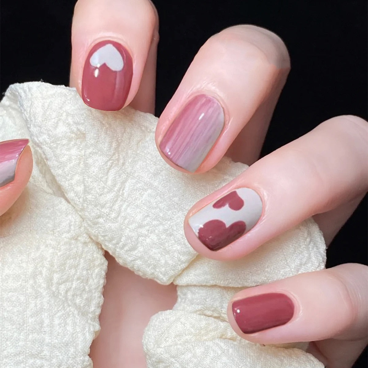 Charming Detachable Finished Fingernails - Orchid Unique