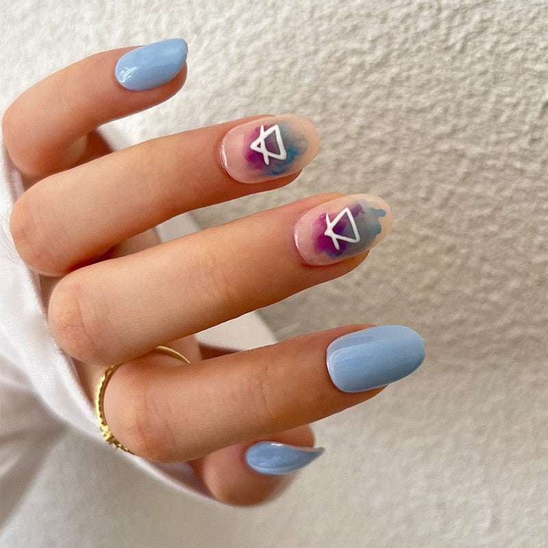 Cool Fashion Style False Nails - Orchid Unique