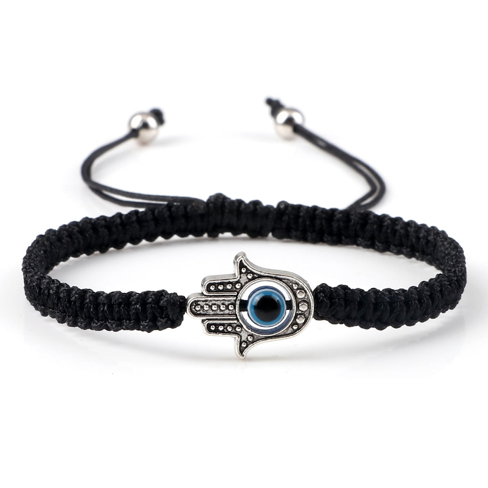 Evil Eye Braided Bracelet - Orchid Unique