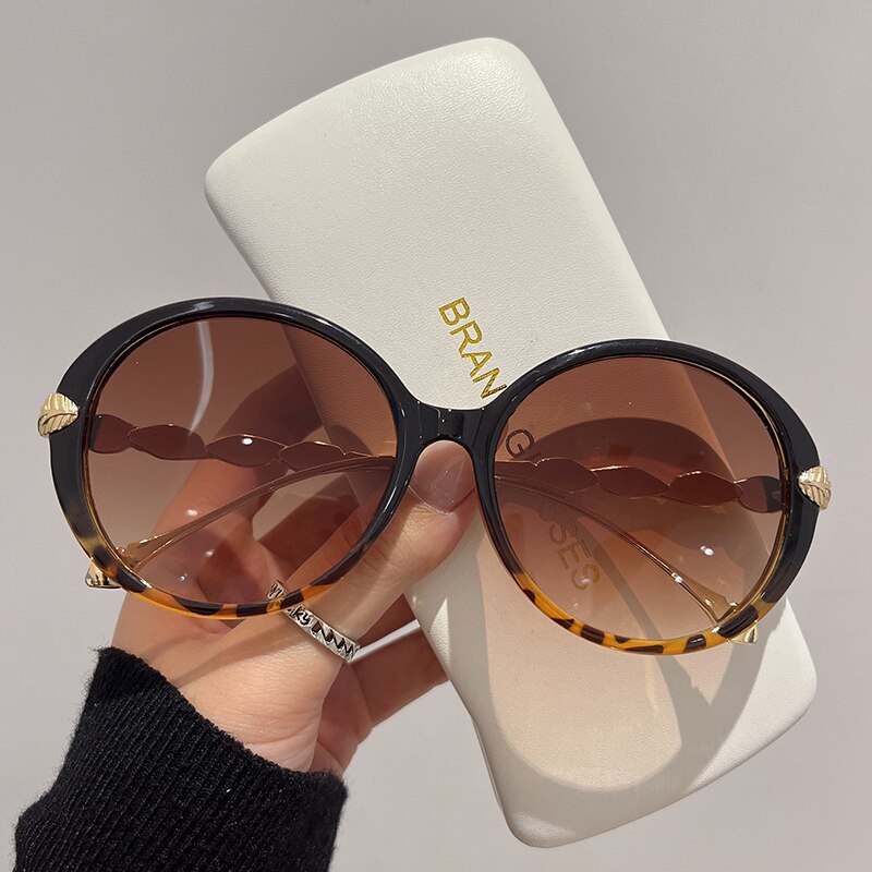 Vintage Round Frame Sunglasses - Orchid Unique
