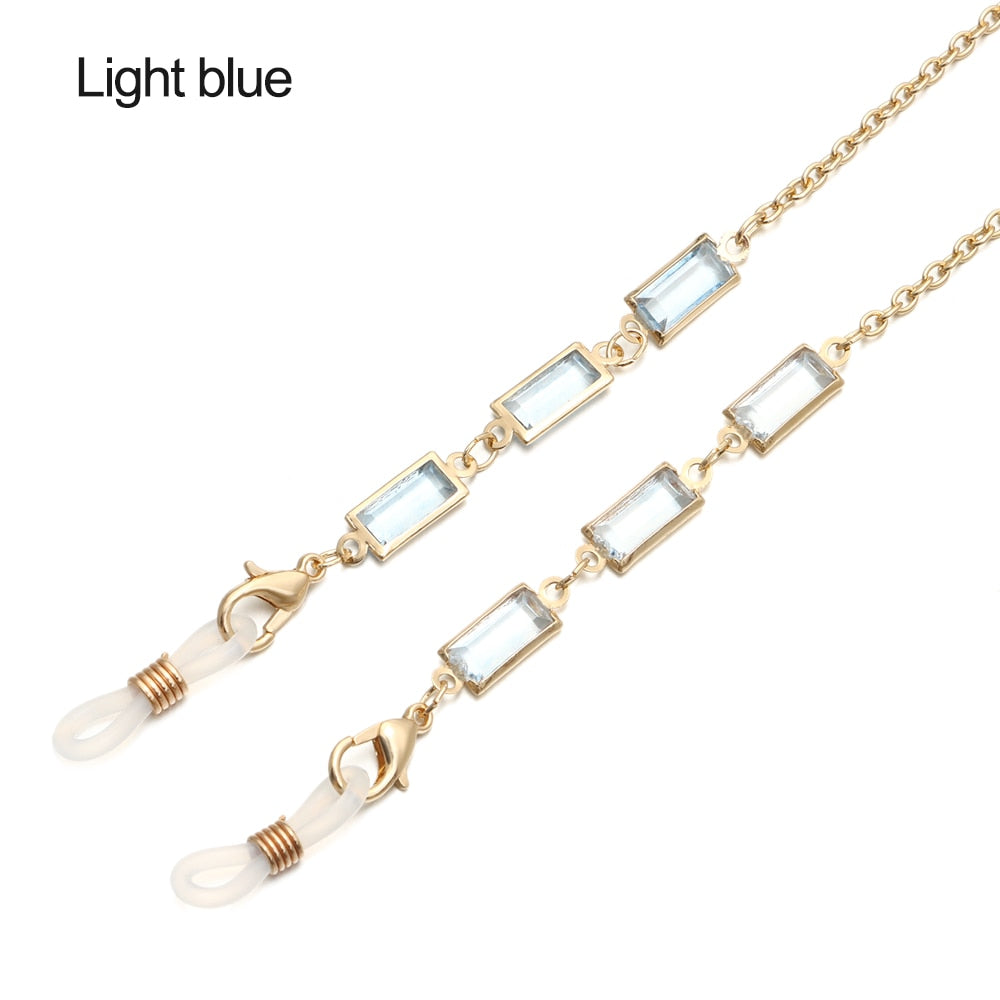 Crystal Beaded Glasses Chains - Orchid Unique