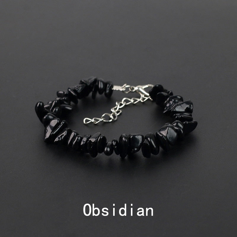 Irregular Energy Stone Bracelet - Orchid Unique