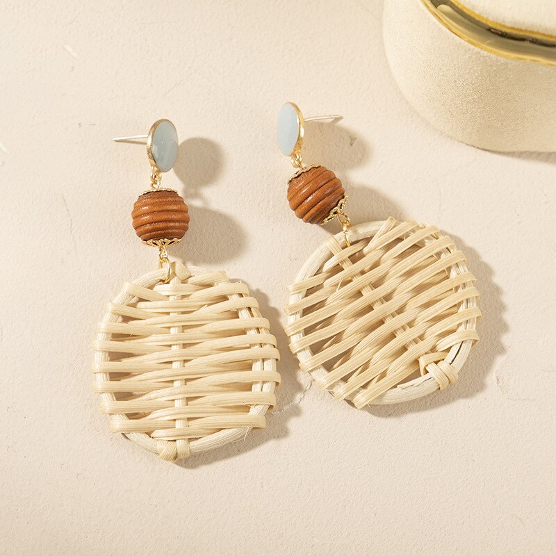 Fashion Handmade Tassel Pendant Earrings - Orchid Unique