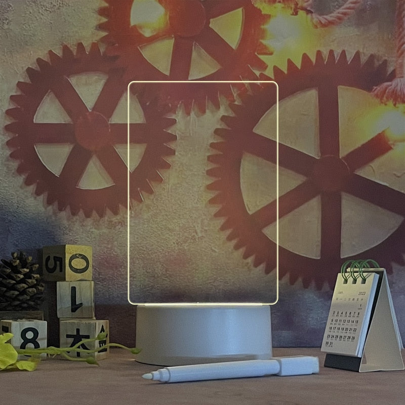 USB Led Night Light Message Board - Orchid Unique
