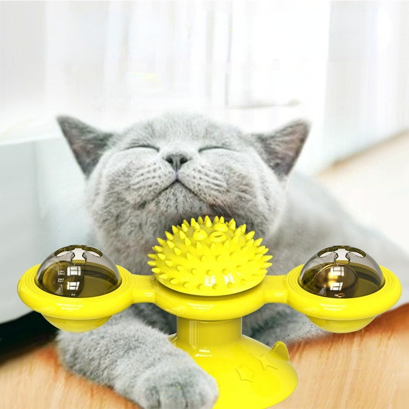 Interactive windmill cat toy - Orchid Unique