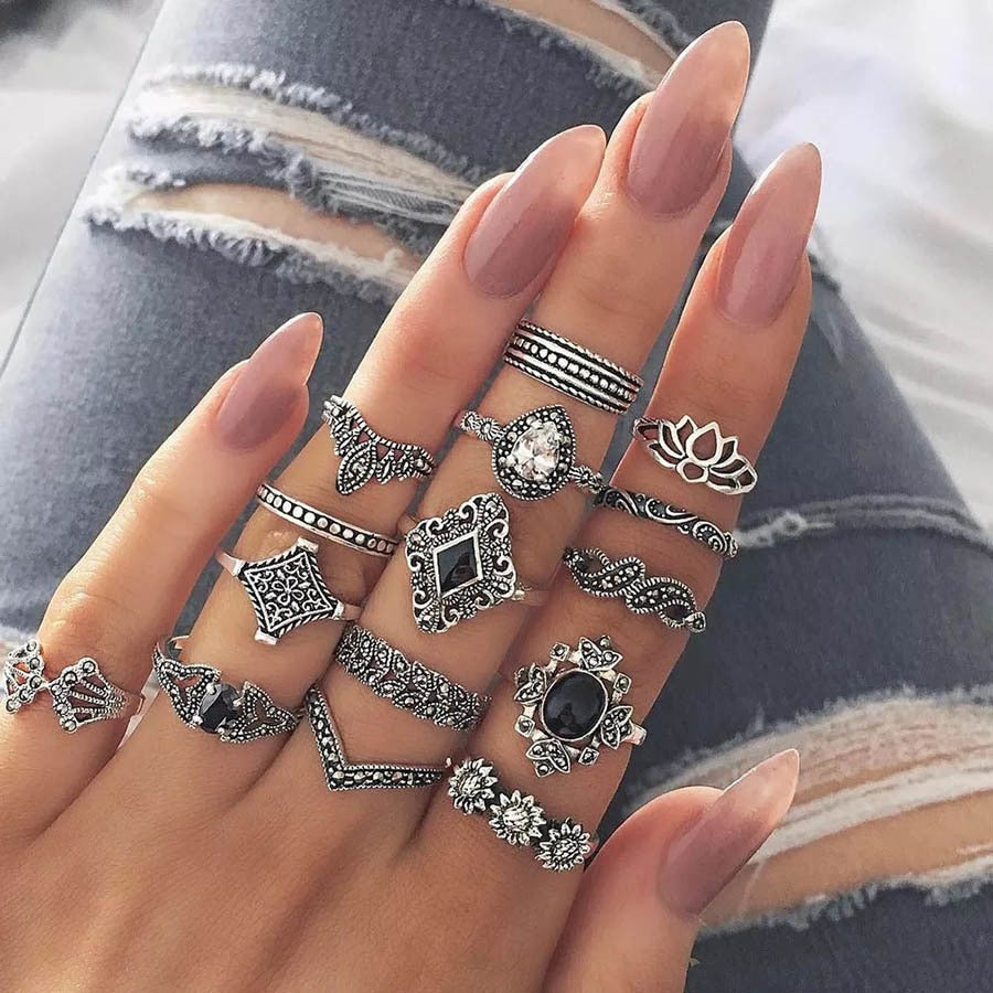 boho Hiphop Vintage Silver - Orchid Unique