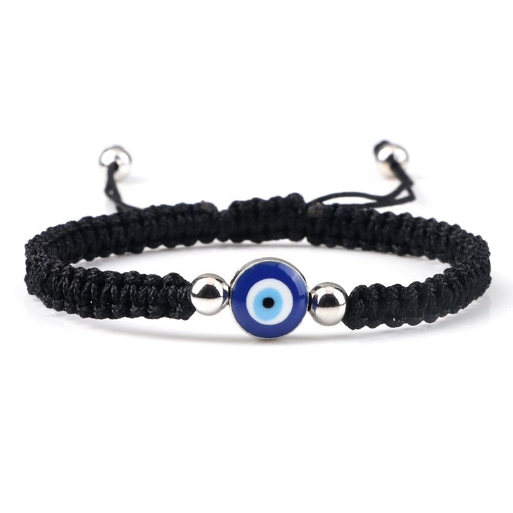 Evil Eye Braided Bracelet - Orchid Unique