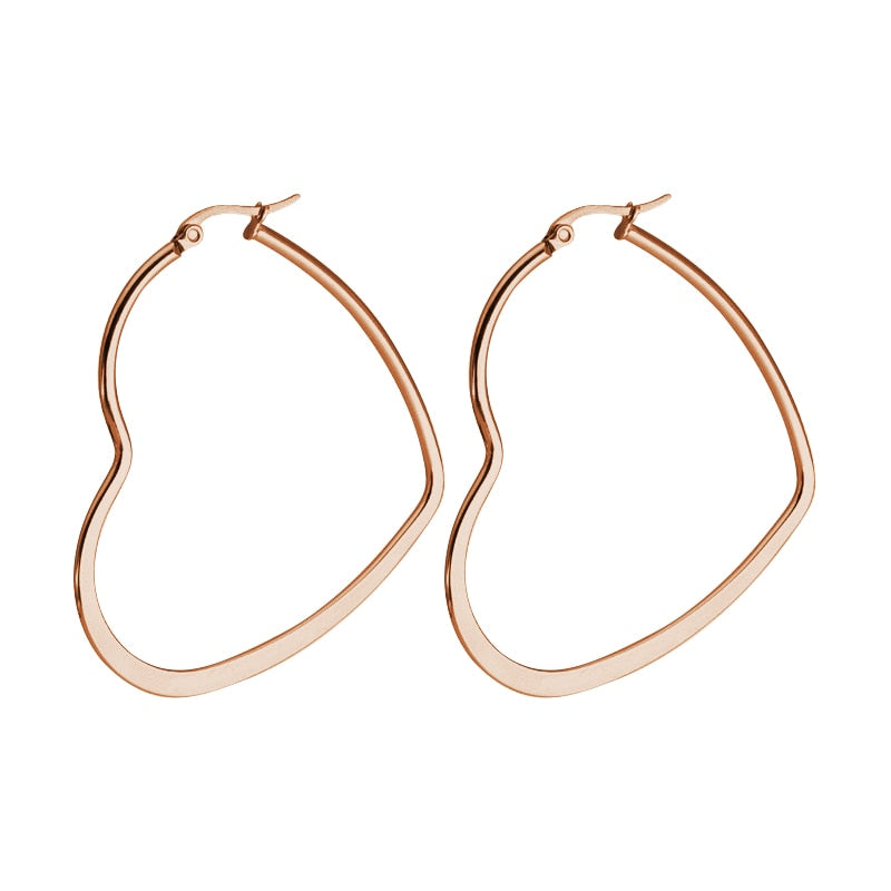 Simple Rectangular Hollow Drop Earrings - Orchid Unique
