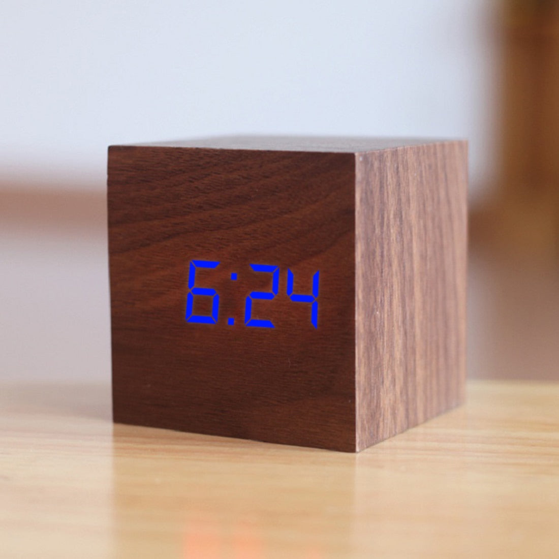 Qualified Digital Wooden LED Alarm Clock - Orchid Unique