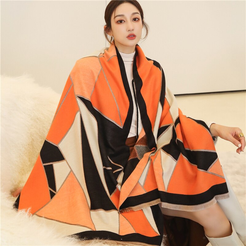 2023 Cashmere Winter Scarf for Women Luxury - Orchid Unique