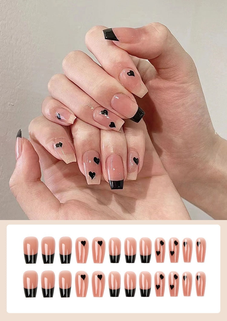 Jelly Press on Fake Nails - Orchid Unique