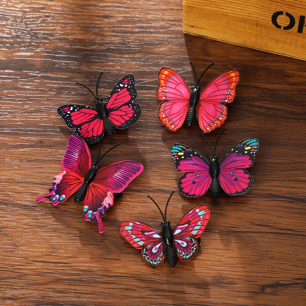 Haimeikang Handmade Blue Butterfly Headband Big Ladies Costume Hair Accessories Show Ladies Tea Show Hairband Headpieces - Orchid Unique