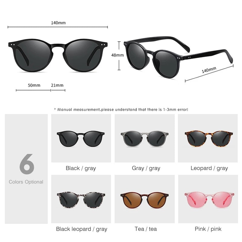 Retro Round Sunglasses - Orchid Unique