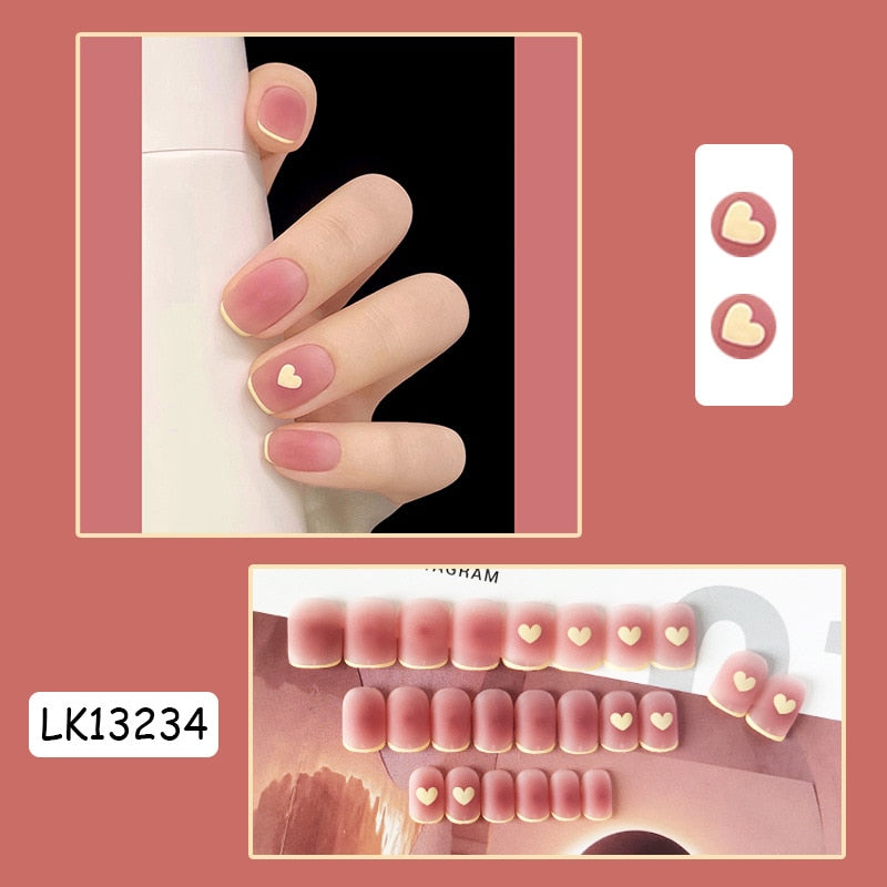 Cute Wearable Press On Nail Art - Orchid Unique