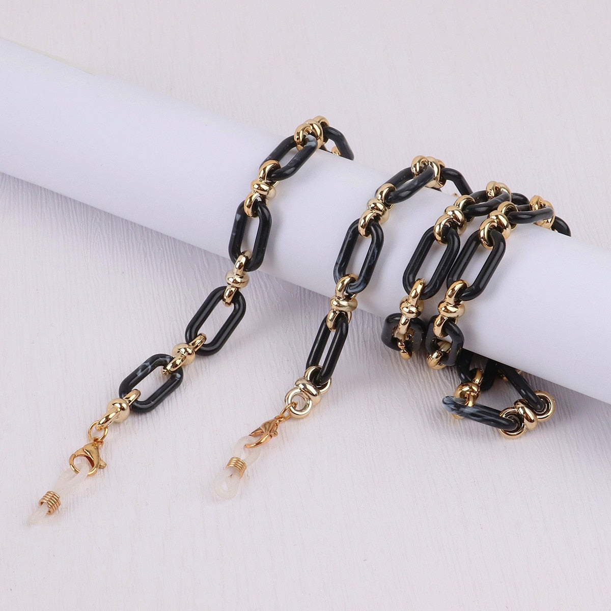 Acrylic Button Glasses Chain - Orchid Unique
