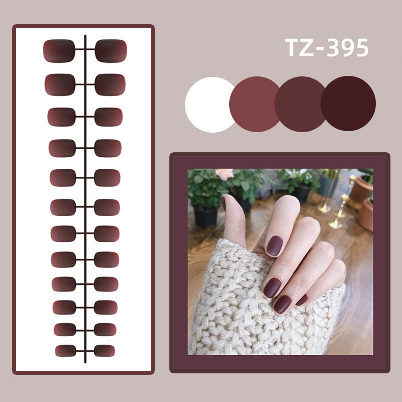 Matte False Nails Glue Square Head - Orchid Unique
