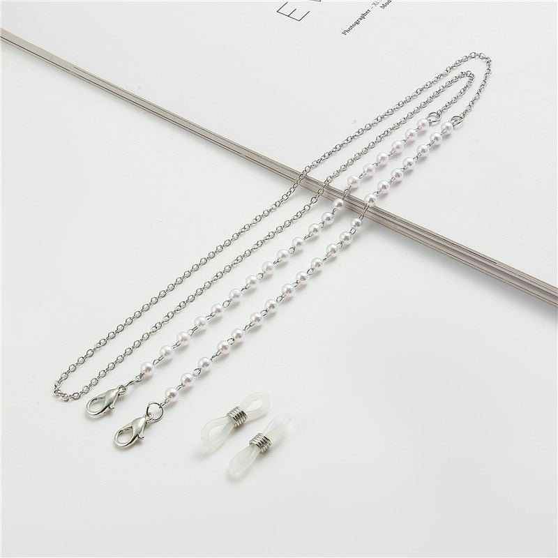 Pearl Beaded Trendy Eyeglasses Chains - Orchid Unique