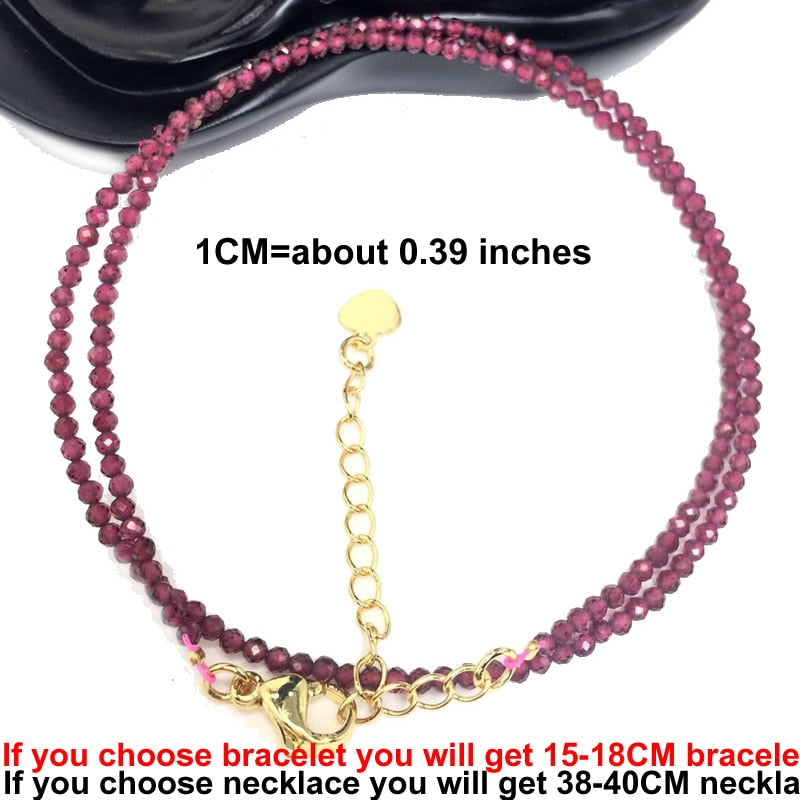 Faceted Gemstones beads Bracelet - Orchid Unique